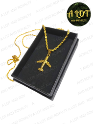 Airplane Pendant Women Fashion Chain Stainless Steel Gold Pawnable Kwintas