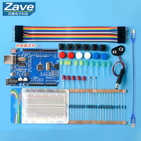 Arduino UNO R3 Starter Kit - Scratch Programming STEM Learning DIY Electronics Development Board Com