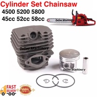 Heavy Duty Cylinder Block Piston Chainsaw 4500 45cc 5200 52cc 5800 58cc 45MM 45.2MM Ogawa Still 8800