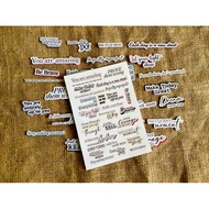 FATFAT English Motivational Quotes Sticker Series Collection Scrapbooking journaling DIY