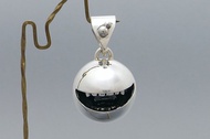 open smile L_P [Cubic Zirconia 黑] (s_m-P.36B) [Sold by chain]