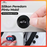 OTOHEROES Silicone Car Door Damper Anti-Shock Impact Sound 10 PCS - HJ-3CM