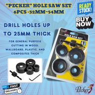 ''PECKER'' HOLE SAW SET 6PCS -32MM~54MM