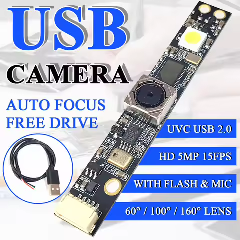OV5640 Camera Module USB Board HD 5 Million Pixel Auto Focus AF FF 60 100 160 Degree Free Driver USB