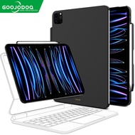 Goojodoq Cover Buddy Magnetic Case for iPad Pro 11 Air 4 Air 5 iPad Pro 12.9 6th 5th 4th 3rd Gen Keyboard Compatible Case with Pencil Holder(not included tablet and keyboard)