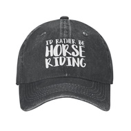 I Would Rather Ride The Letters Breathable Custom Cowboy Hat