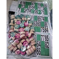 Digital lotto set - Wooden grain lotto - Plastic lotto (2 good types) Board Games