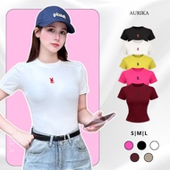[DEAL OPEN FOR SALE] Women's Bodycon Zip T-shirt, Bodyfit Women's T-shirt Round Neck Short Sleeves C