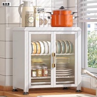 Kitchen Cupboard Storage Rack, Dish Rack, Draining Rack, Table Top Drawer, Household Tableware Storage Box with Lid
