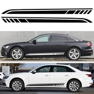 Auto Side Stripe Car Stickers DIY Decals for Mercedes Benz C Class C180 C200 C300 C63 Coupe C43 W205