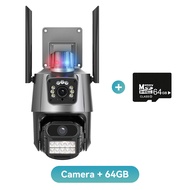 Hamrol iCsee APP Kamera Tahan Air 12MP Tiga Lensa Wifi PTZ dengan Audio Ganda dan Deteksi Manusia AI