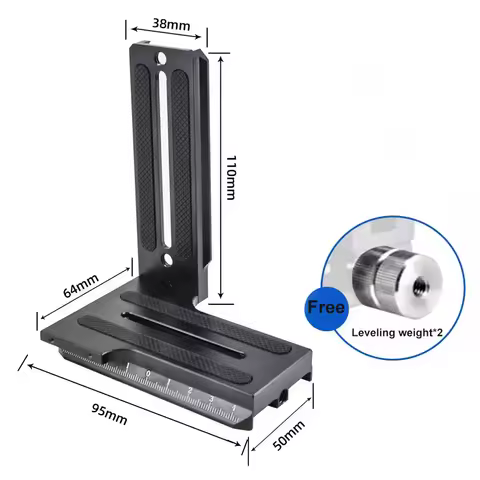 Aluminum Alloy Quick Release L Plate Bracket Camera Stabilizer Vertical Shooting Plate for Zhiyun We