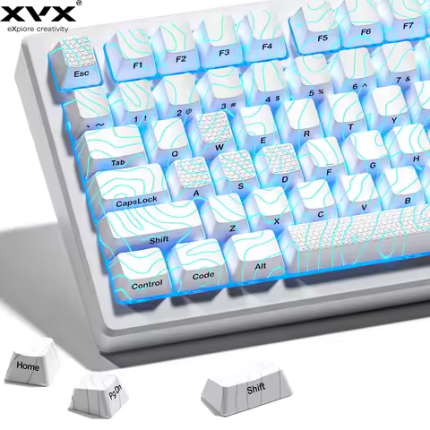 XVX Topographic New Version Pattern Shine-Through OEM Profile IMD-Tech Keycap Set 118 keys