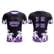 Axellent Prints Purple Zen Jersey purple ungu baju jersey custom name Family tee