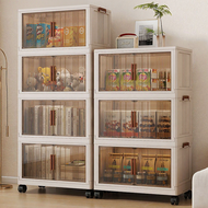 L50CM/60CM/70CM 5 Layers Foldable Storage Cabinet Multipurpose Double Storage Cabinet Foldable Stack