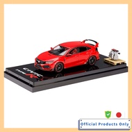 HobbyJAPAN 1/64 Honda Civic TYPE R (FK8) 2017 Engine Display Model Frame Red