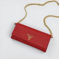 莉亞精品♡Prada woc 紅 二手美包