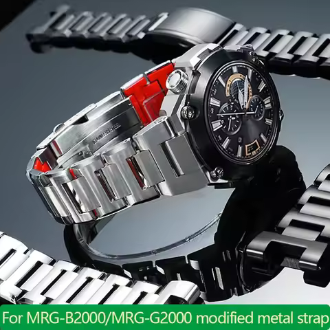 For Casio GSHOCK series MRG-B2000/MRG-G2000 modified metal strap men's stainless steel bracelet wate