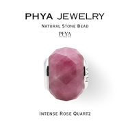 PHYA Intense Rose Quartz Natural Stone Bead : บีดส์หินพญา - โรส ควอตซ์