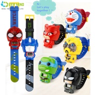 DM Kid Children 3D Superhero Cartoon Watch School Kid Digital Watch Jam Tangan Budak Kanak-Kanak
