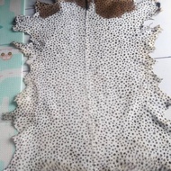 kulit kambing motif harimau Tiger macan loreng coklat leopard zebra chetah bahan tAS DOMPET karpet
