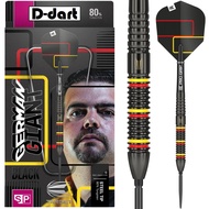 TARGET STEEL TIP DARTS - 22G GERMAN GIANT (GABRIEL CLEMENS) BLACK (SWISS) SP 80% STEEL DART