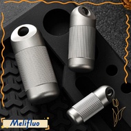 MELIFLUO Titanium Alloy Storage Box, Ultra-light Portable Sealed Capsule,  Waterproof Mini Pill Cont