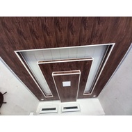 Plafon Pvc Motif Kayu Coklat T Doff Maihome Wood 8