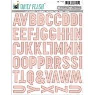 October Afternoon Daily Flash Chipboard 6X8  - ABC/STRAWBERRY