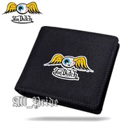 VonDutch Canvas Premium Wallet - Men's Fashion Folding Canvas Wallet Wanita