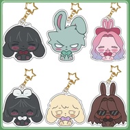 Popular Anime Alien Stage Chibis Keychains Accessories Luka Ivan Till Mizi Hyuna Sua Cartoon Plush S
