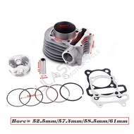 GY6 125 150cc upgrade to GY6 200cc 61mm add more power 30% 152qmi 1P52QMI 157QMJ 1P57QMJ Engine for 
