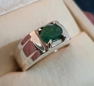 Natural Mens Emerald Ring Swat Emerald Ring For Men Genuine Emerald gift womens