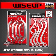 TKH WISEUP 5pcs S/C Wrench Set (10-29mm) CR-V Combination Spanner 12 Point Box End Car Engine