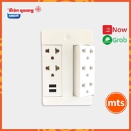 Ổ cắm Xoay Thông Minh Điện Quang Apollo ĐQ SPS1.1 05 USB WiFi Kiểu ổ cắm xoay 5 lỗ 3 chấu 2 lỗ USB -