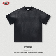 2025 Loose 23 Large Size Street Wear Male Gradient|Short-Sleeved Marshmall Summer Men's Clothing 202