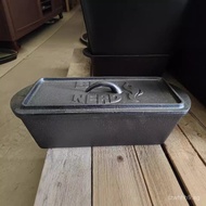 Cast Iron Pan Uncoated Cast Iron Long Strip Toast Bread Mold Baking Cast Iron Cast Iron Pan Oven Use