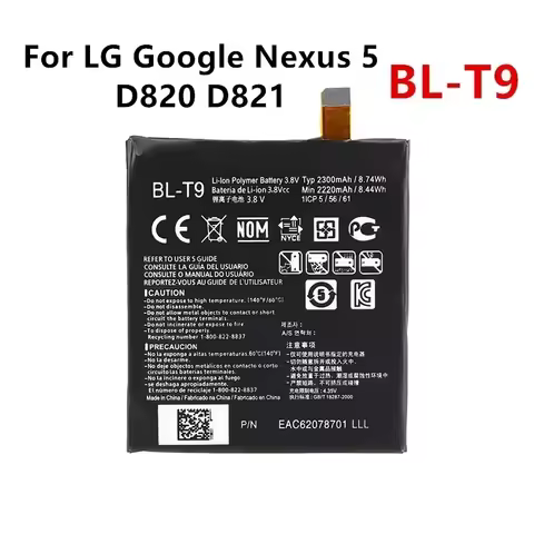 Original BL-T9 2300mAh Replacement Battery For LG Google Nexus 5 D820 D821 Nexus5 T9 BLT9 Mobile pho