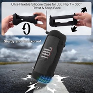 Silicone Cover Case for JBL Flip 7 Portable Bluetooth Speaker, Protective Carrying Holder for JBL Fl
