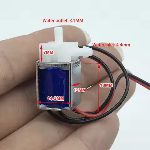 Micro Mini Solenoid Valve Normally Closed DC 3.7V 6V 12V Electric Control Water Valve Exhaust Valve 