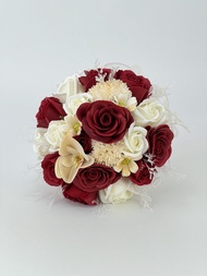 Soap Flower Bridal Hand Bouquet Eternal Bloom Elegance 20 Stalks for hantaran engagement wedding