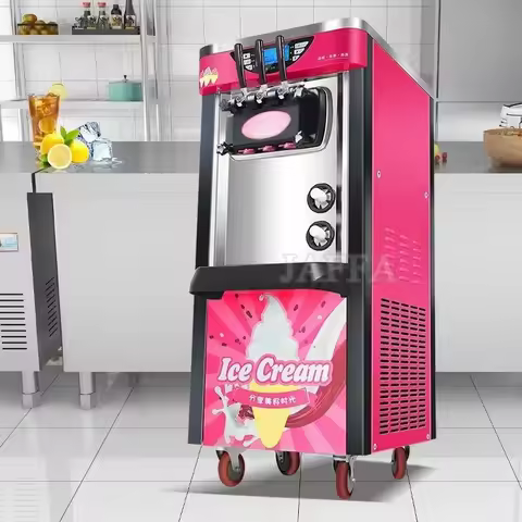 Electric Ice Cream Maker Frozen Yogurt Maker Automatic Smoothie Milkshake Making Machine Household K