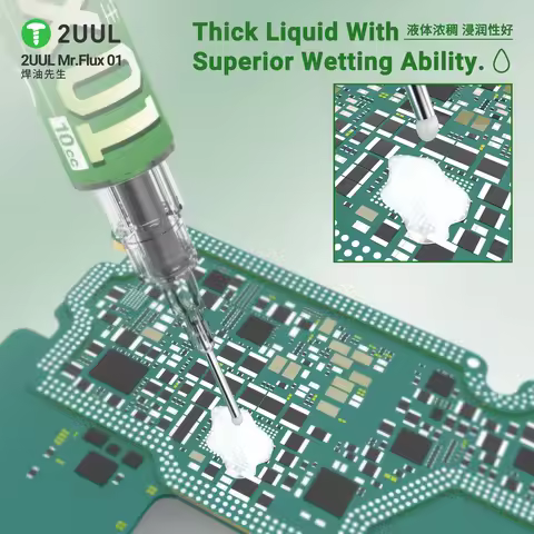 2UUL SC17 10CC No-Cleaning Solder Flux For PCB IC Mobile Phone Chip CPU LED BGA Repair No-odor Syrin