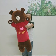 80CM ADORABLE STUFFED BROWN BEAR TOY