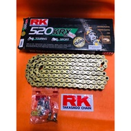 RK TAKASAGO 💯 ORIGINAL MADE IN 🇯🇵 520KRX-120L SUPERBIKE X-RING CHAIN RANTAI FOR ER6-N VERSYS Z800 Z9