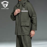 EAGLADE Raincoat for Motorcycle Men Waterproof Stretchable B044 in Green E05