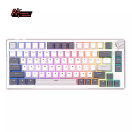 แมคคานิคอลคีย์บอร์ด ไร้สาย Royal Kludge RK H81 tri-modes 75% Gasket mount RGB backlit gaming mechani