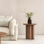 Pure Solid Wood Coffee Table Solid Wood Sofa Side Table Small Tea Table Vintage Natural Wood Corner 