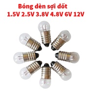 Incandescent light bulb 1.5V 2.5V 3.8V 4.8V 6V 12V E10 swirl tail, 12V light bulb, 12V electric bulb