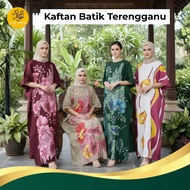 Terengganu Batik Kaftan 100% Cotton | Batwing Maxi Comfortable Sleepwear SEJUK